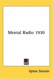 Cover of: Mental Radio 1930
