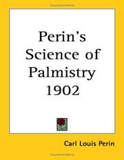 Cover of: Perin's Science of Palmistry 1902