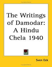 Cover of: The Writings of Damodar: A Hindu Chela 1940