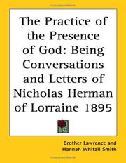 Cover of: The Practice of the Presence of God by Brother Lawrence of the Resurrection, Brother Lawrence of the Resurrection