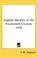 Cover of: English Mystics of the Fourteenth Century 1938
