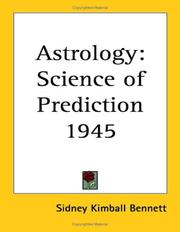 Cover of: Astrology | Sidney Kimball Bennett