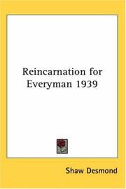 Cover of: Reincarnation for Everyman 1939