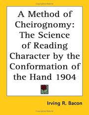 Cover of: A Method of Cheirognomy | Irving R. Bacon