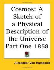 Cover of: Cosmos by Alexander von Humboldt