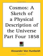 Cover of: Cosmos by Alexander von Humboldt