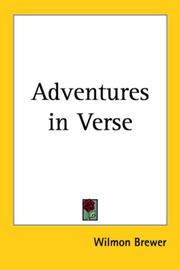 Cover of: Adventures in Verse by Wilmon Brewer