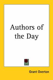 Cover of: Authors of the Day