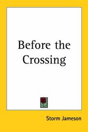 Cover of: Before the Crossing