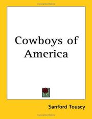 Cover of: Cowboys of America by Sanford Tousey