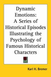 Front cover of Dynamic Emotions by Karl H. Bremer