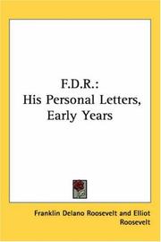 F.D.R by Franklin D. Roosevelt