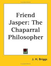 Cover of: Friend Jasper: The Chaparral Philosopher