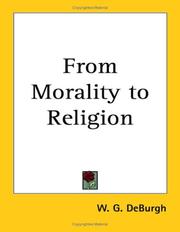 Cover of: From Morality to Religion