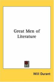 Cover of: Great Men of Literature