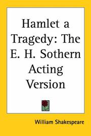 Cover of: Hamlet A Tragedy by William Shakespeare, William Shakespeare