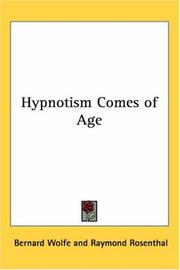 Cover of: Hypnotism Comes of Age