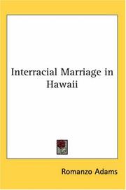 Cover of: Interracial Marriage in Hawaii