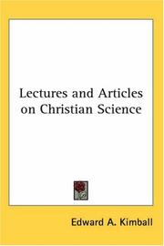 Cover of: Lectures and Articles on Christian Science