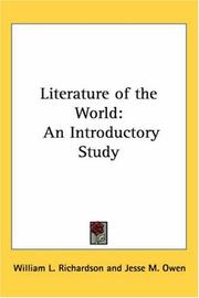 Cover of: Literature of the World by William L. Richardson, Jesse M. Owen