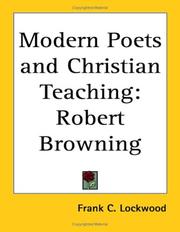 Cover of: Modern Poets and Christian Teaching by Frank C. Lockwood, Frank C. Lockwood