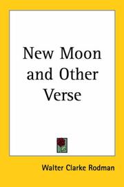 Cover of: New Moon And Other Verse