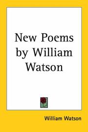 Cover of: New Poems by William Watson
