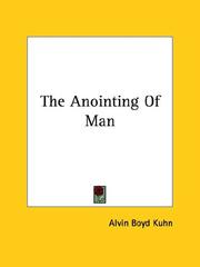 Cover of: The Anointing Of Man