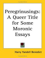 Cover of: Peregrinusings: A Queer Title for Some Moronic Essays