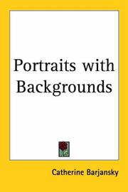 Cover of: Portraits with Backgrounds