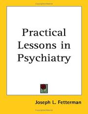 Cover of: Practical Lessons in Psychiatry by Joseph L. Fetterman