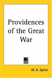 Cover of: Providences of the Great War