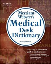 Cover of: Merriam-Webster's Medical Desk Dictionary by Merriam-Webster