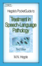 Cover of: Hegde's PocketGuide to Treatment in Speech-Language Pathology