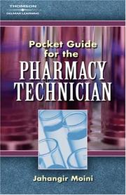 Cover of: Pocket Guide for Pharmacy Technicians by Jahangir Moini