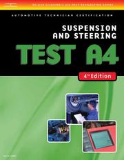 Cover of: ASE Test Preparation- A4 Suspension and Steering