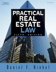 Cover of: Practical Real Estate Law by Daniel F. Hinkel