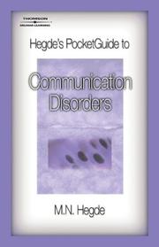 Cover of: Hegde's PocketGuide to Communication Disorders by M. N. Hegde