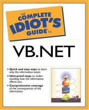 Cover of: The Complete Idiot's Guide(R) to Visual Basic .NET by Clayton Walnum