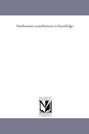 Cover of: Smithsonian contributions to knowledge.: Vol. 3