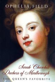 Cover of: Sarah Churchill, Duchess of Marlborough