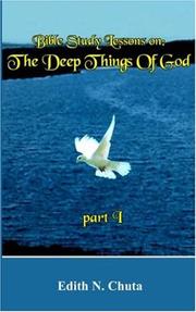 Cover of: Bible Study Lessons on: The Deep Things Of God part I