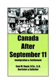 Cover of: Canada After September 11: Immigration & Settlement