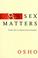 Cover of: Sex Matters