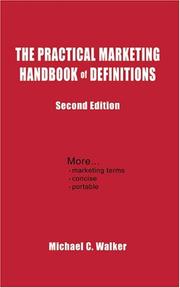 Cover of: The Practical Marketing Handbook of Definitions: Second Edition