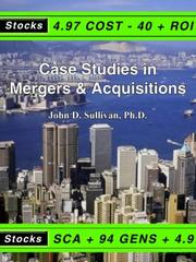 Cover of: Case Studies in Mergers & Acquisitions