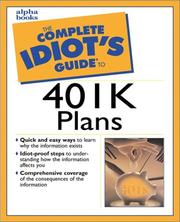 Cover of The Complete Idiot's Guide to 401(k) Plans (2nd Edition)