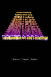 Cover of: TESTIMONIES: Of God's Blessings