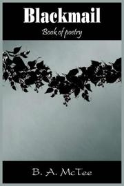 Cover of: Blackmail: Book of poetry