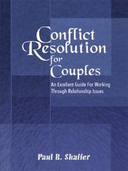 Cover of: Conflict Resolution for Couples by Paul R. Shaffer